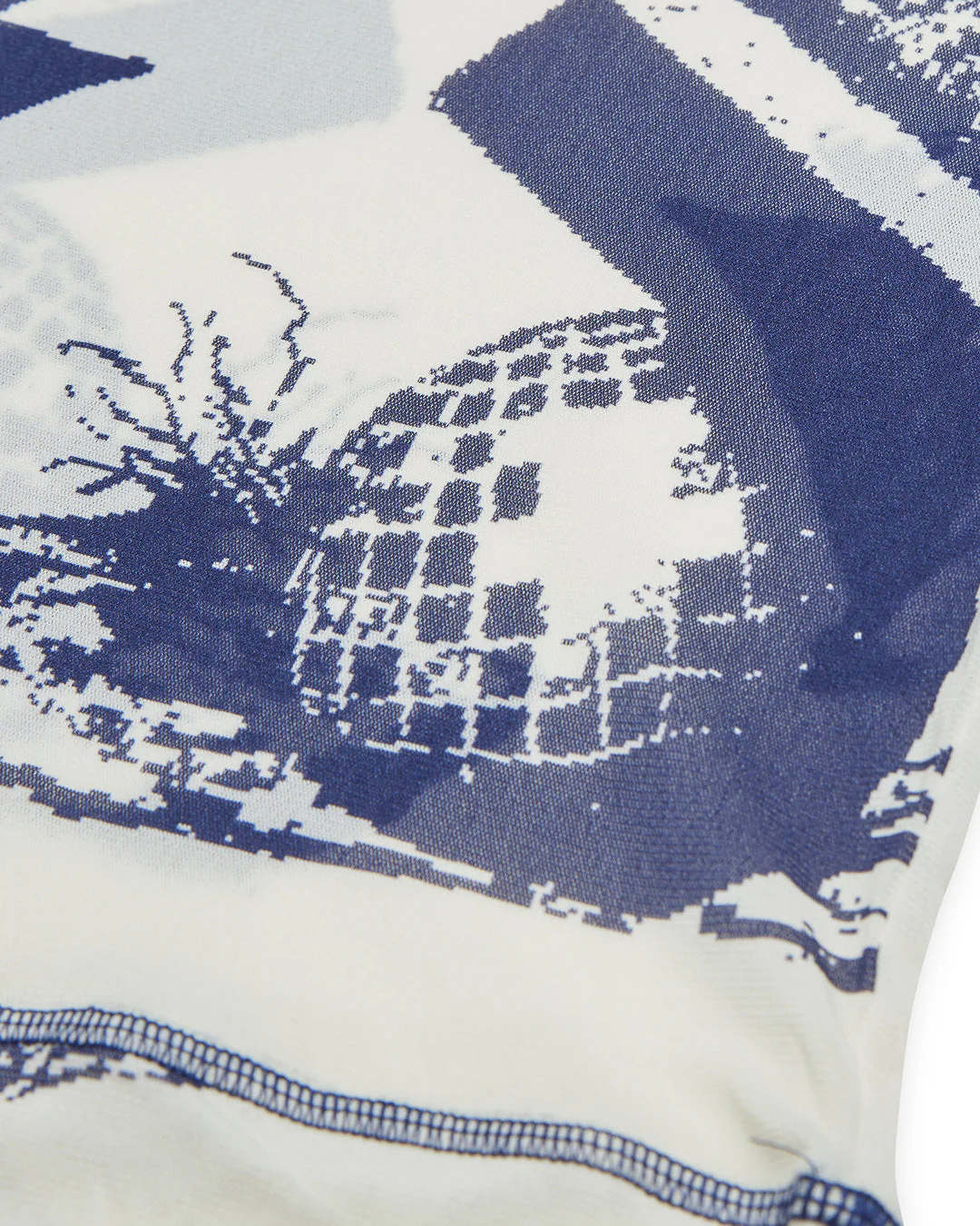5-7-5 Mesh Long Sleeve Top - Indigo - Image 9