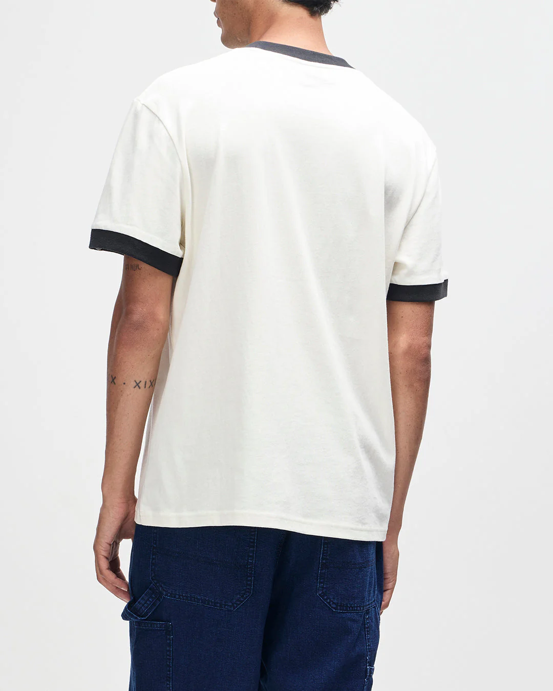 Arrows Ringer Tee - Pristine White - Image 2