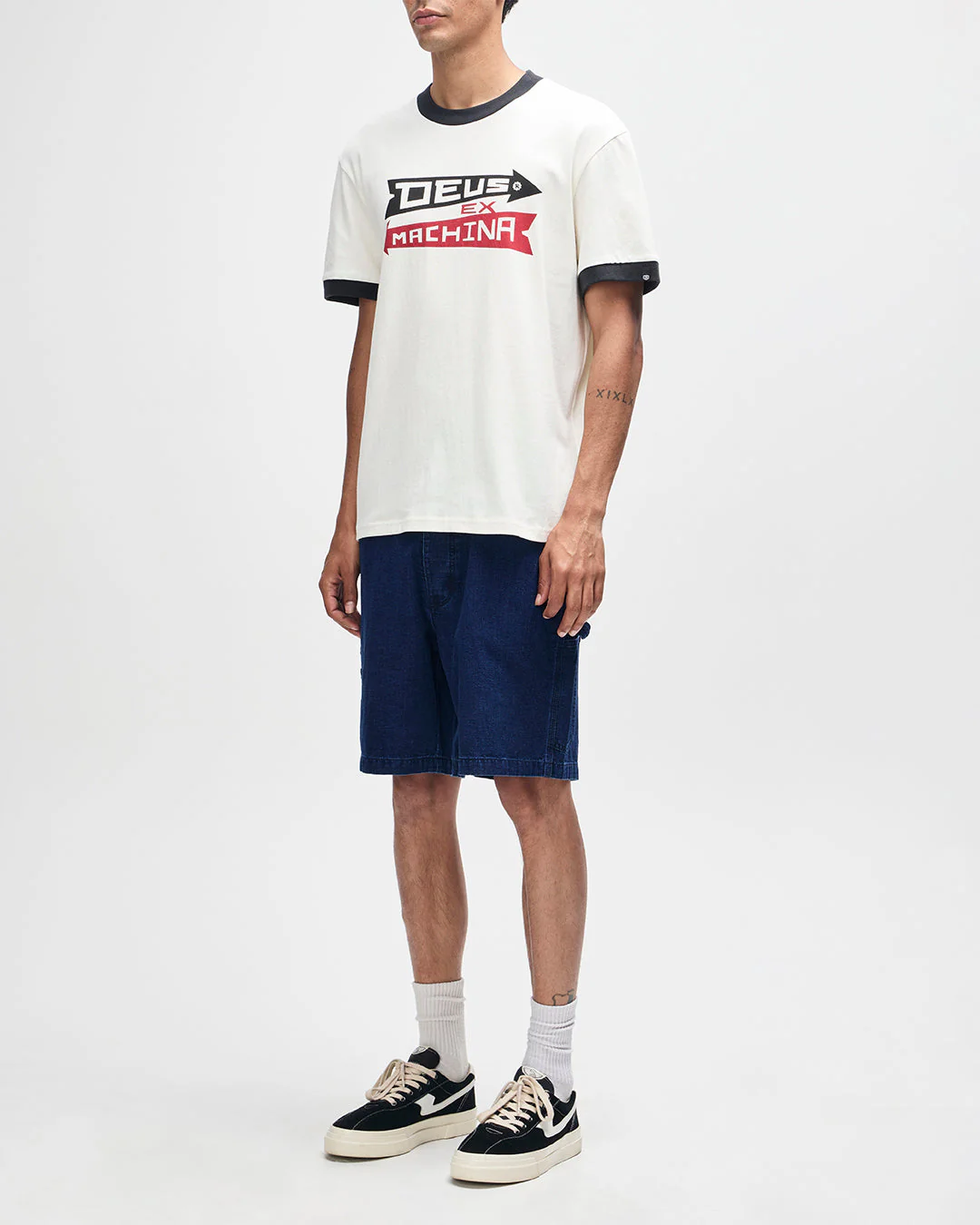 Arrows Ringer Tee - Pristine White - Image 9