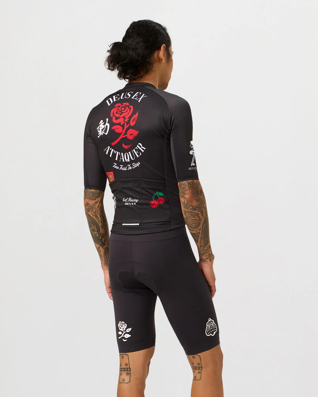 Deus Ex Attaquer Rose Jersey - Black
