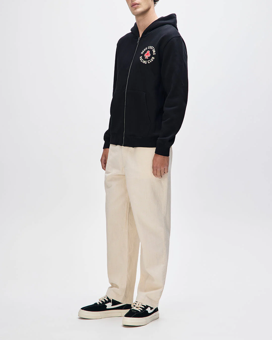 Basto Zip Hoodie - Black - Image 4