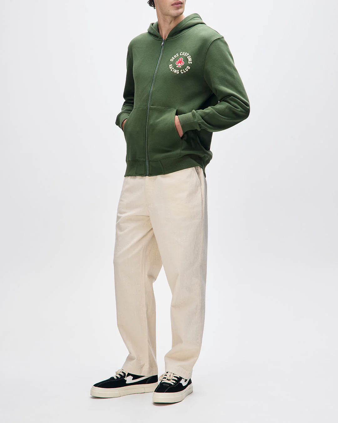 Basto Zip Hoodie - Cypress Green - Image 5