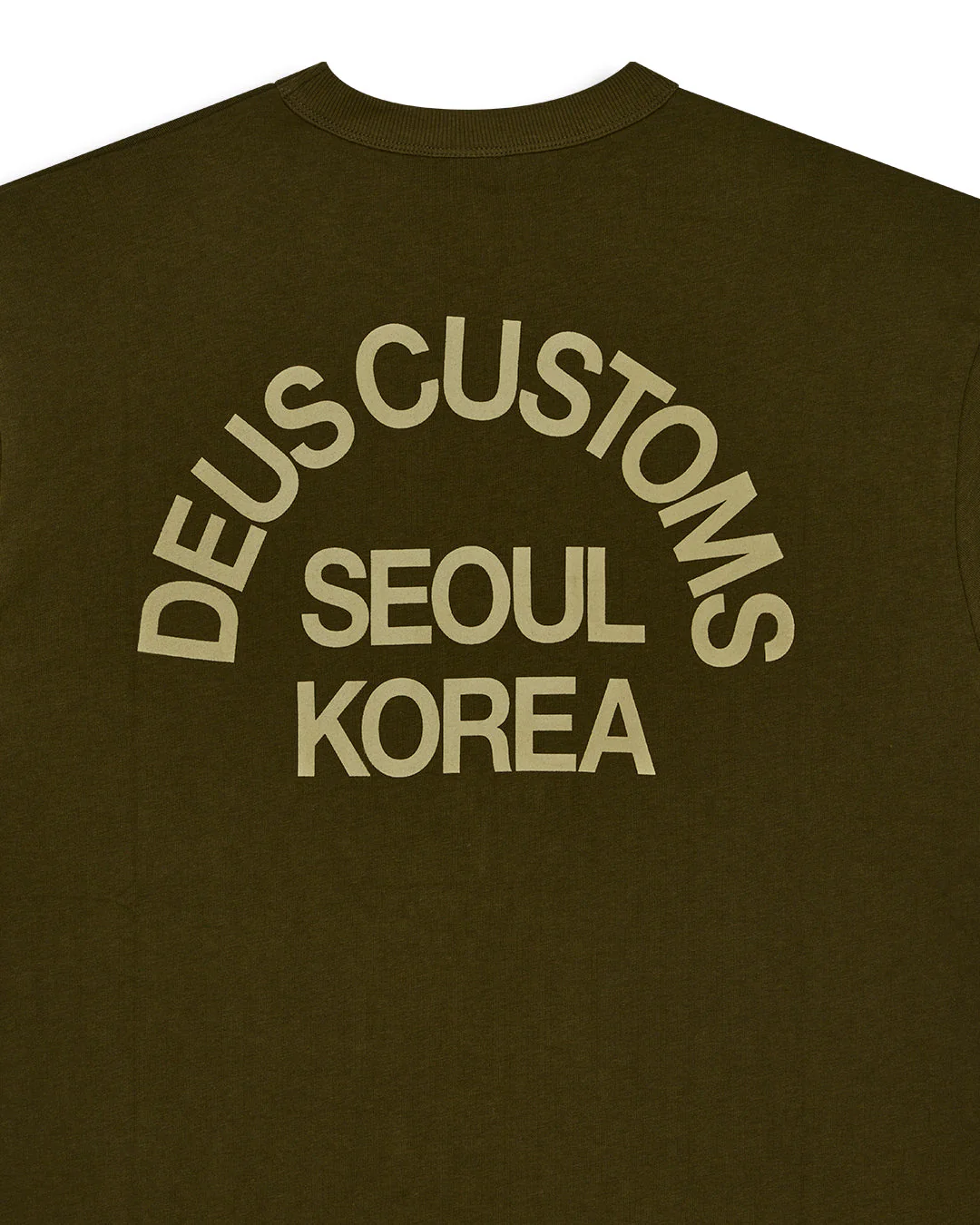 Beams Tee - Dark Olive - Image 4