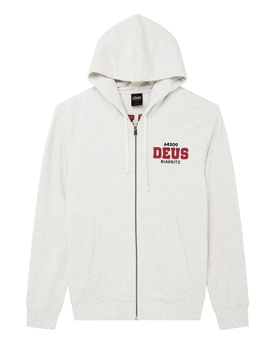Buck Up Zip Hoodie - Lt Grey Marle - Image 3