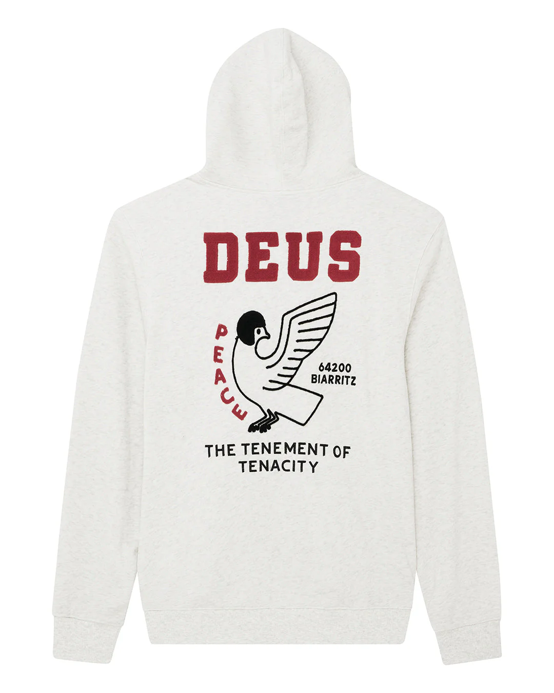 Buck Up Zip Hoodie - Lt Grey Marle - Image 4