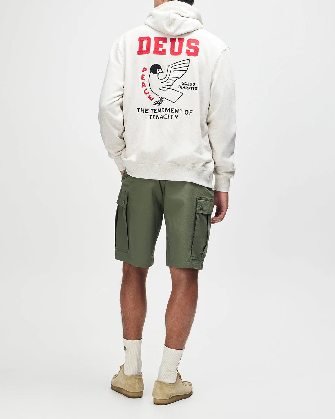 Buck Up Zip Hoodie - Lt Grey Marle - Image 6