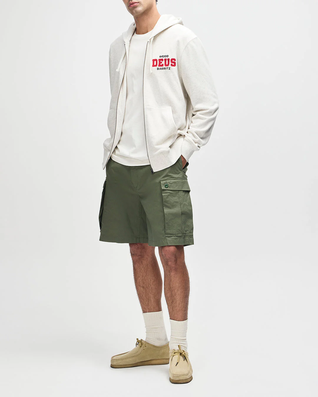 Buck Up Zip Hoodie - Lt Grey Marle - Image 9