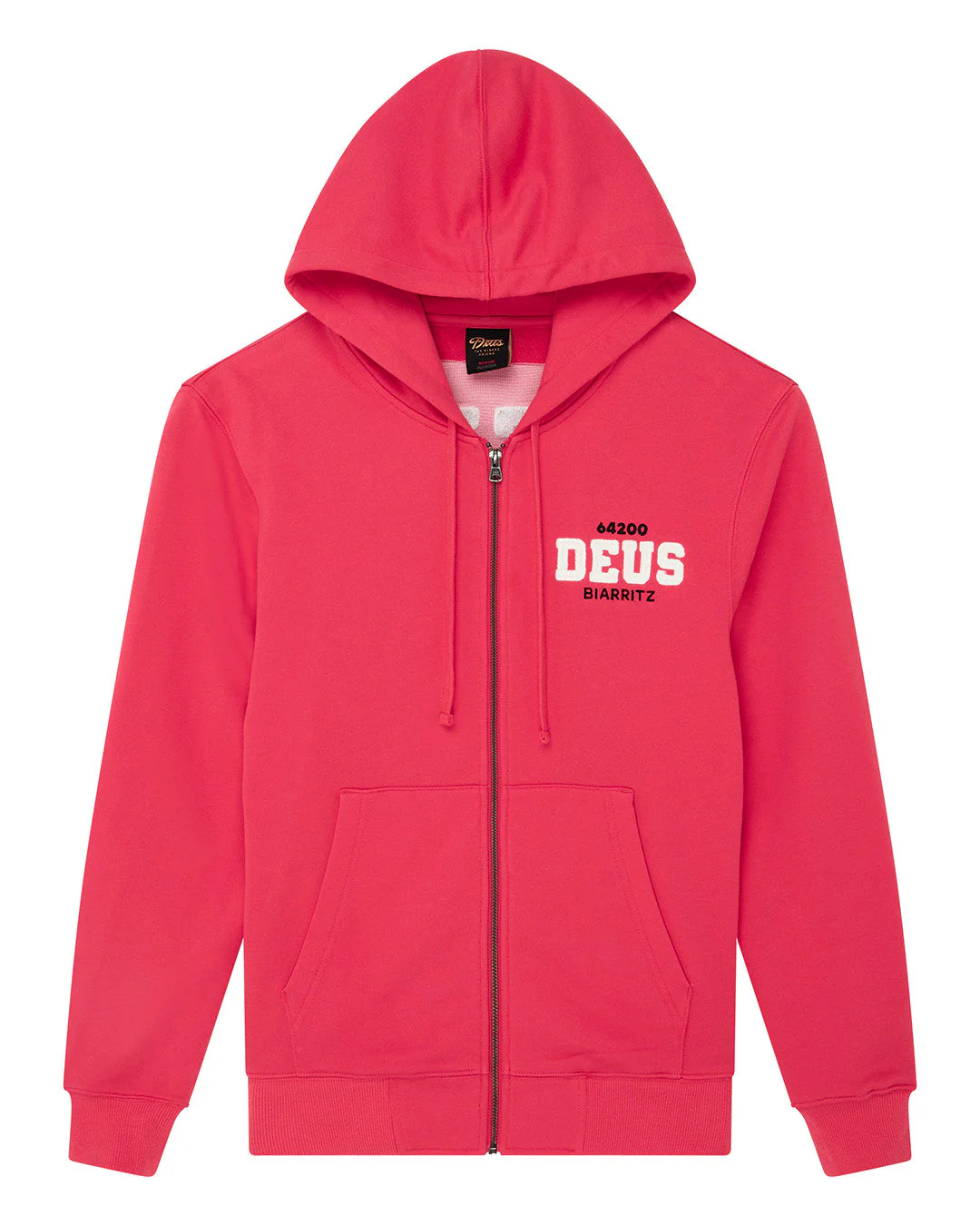 Buck Up Zip Hoodie - Melon Red - Image 3