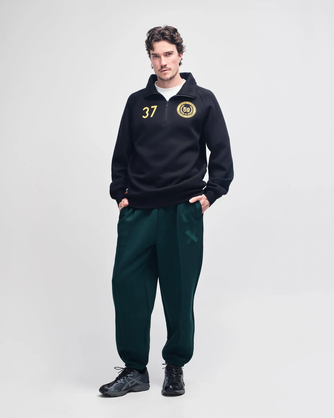 Cc 1/4 Zip Fleece - Black - Image 6