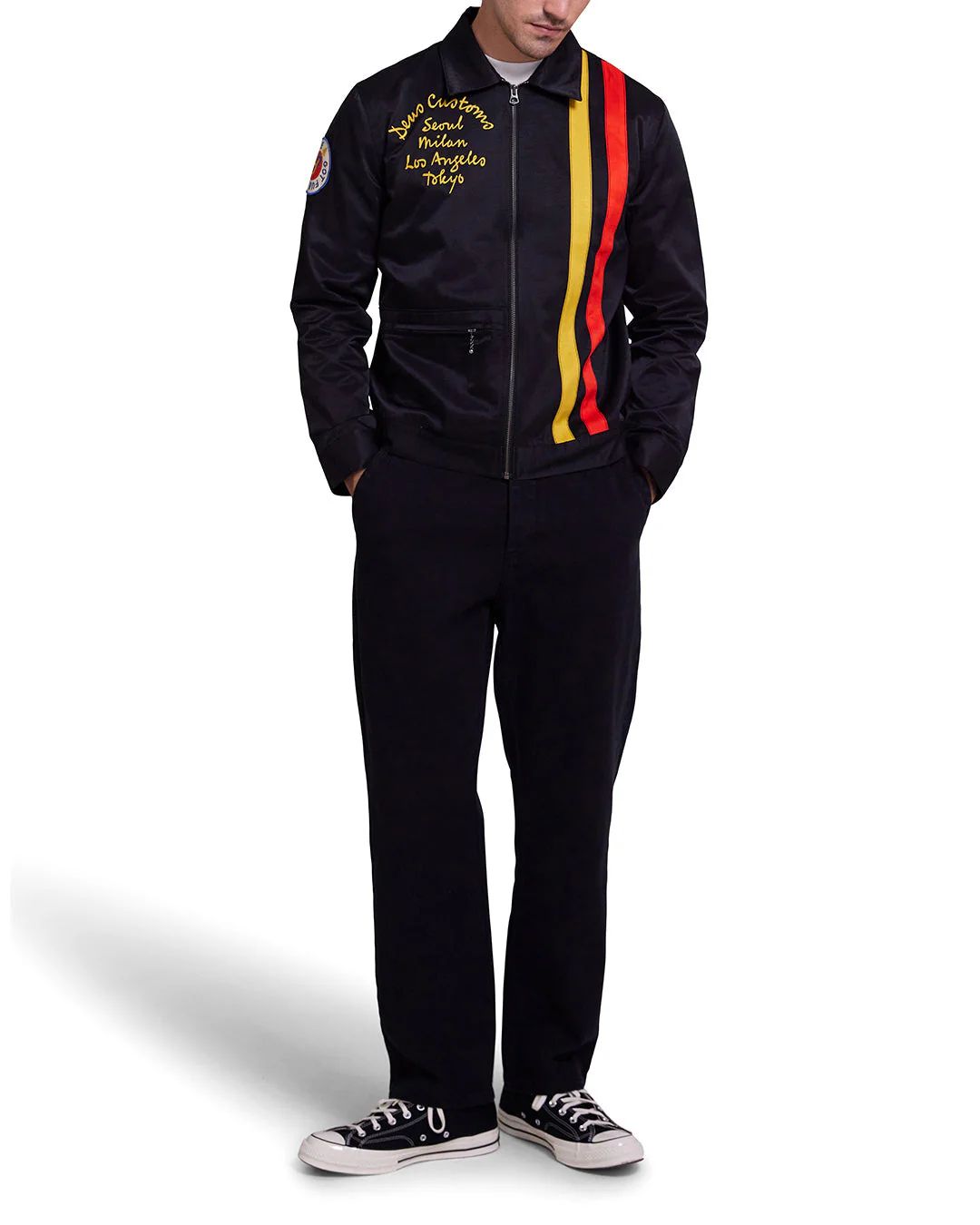 Chime Racing Jacket - Black - Image 3