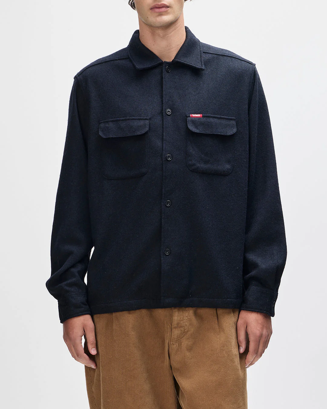 Clayton Wool Shirt - Black