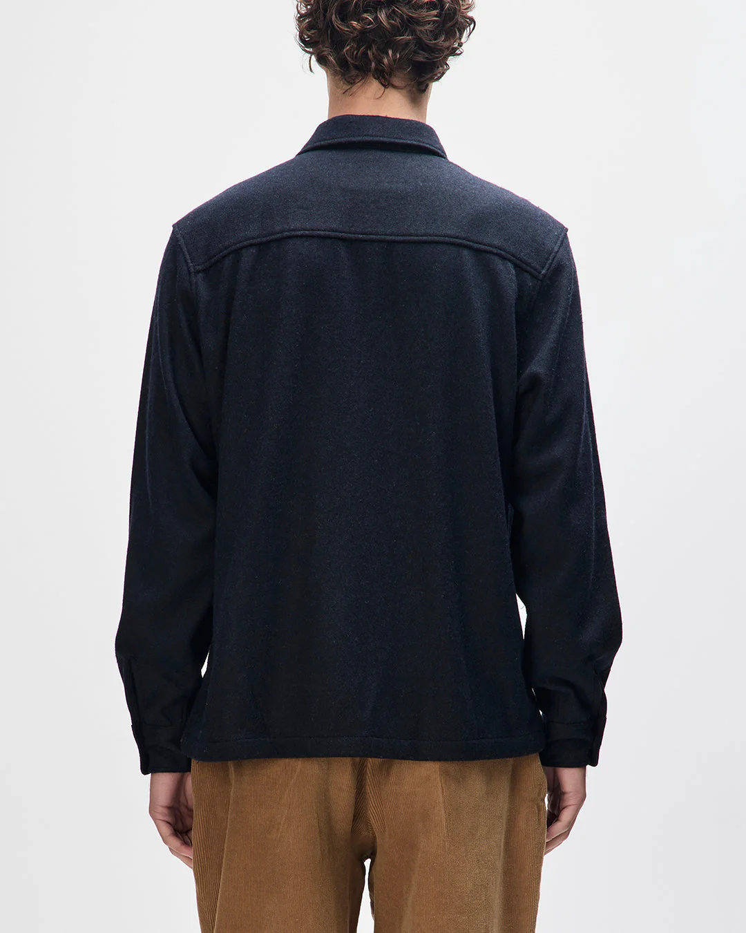 Clayton Wool Shirt - Black - Image 2