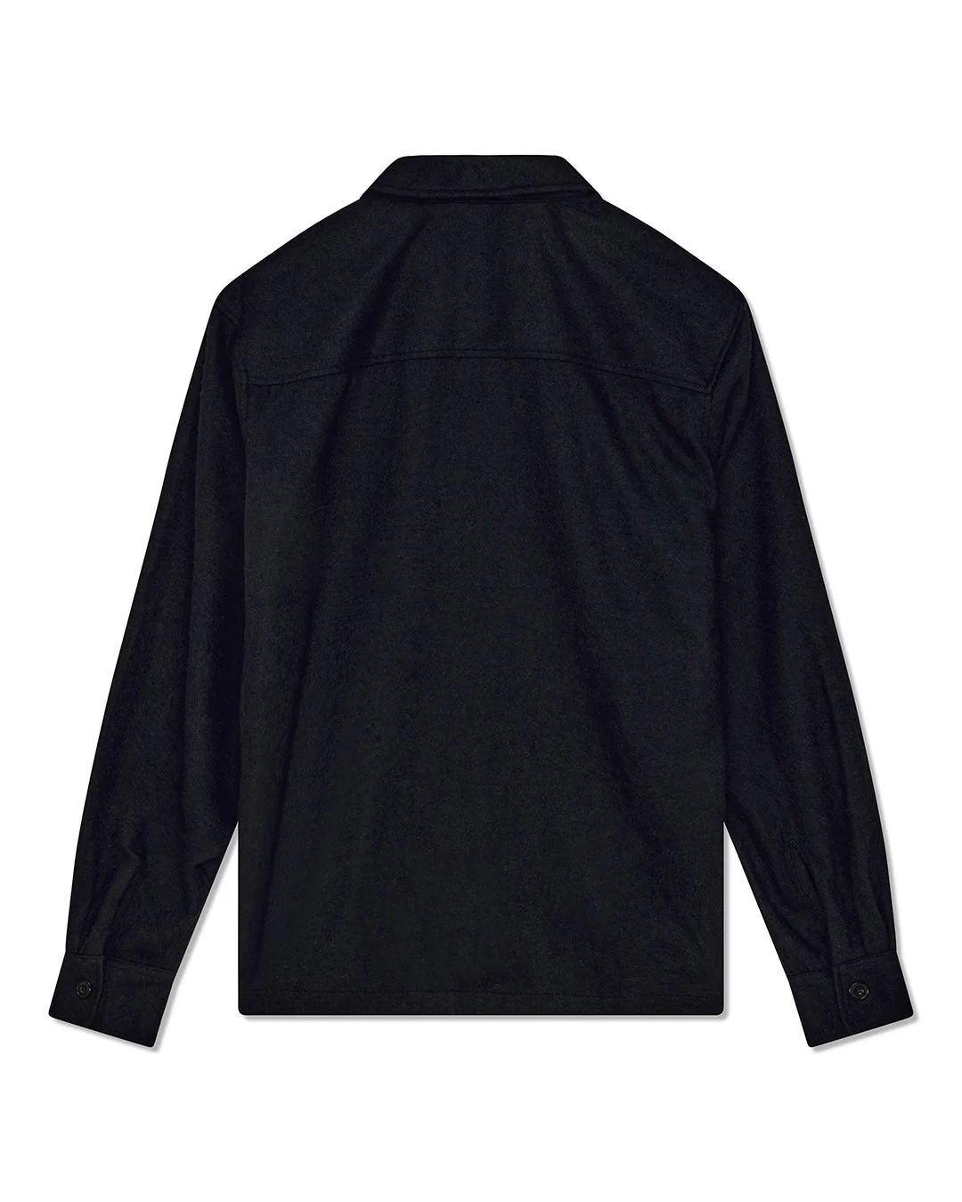 Clayton Wool Shirt - Black - Image 4
