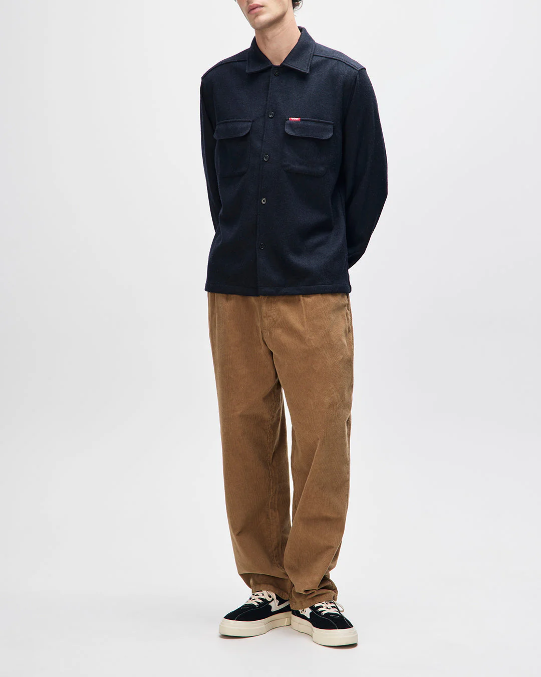 Clayton Wool Shirt - Black - Image 6