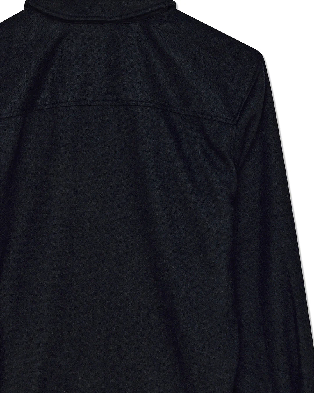 Clayton Wool Shirt - Black - Image 9