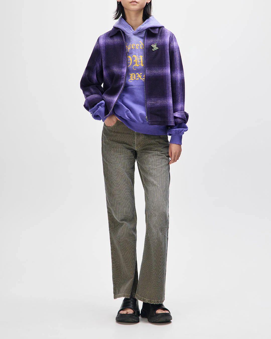 Control Circuit Jacket - Amethyst Check - Image 8