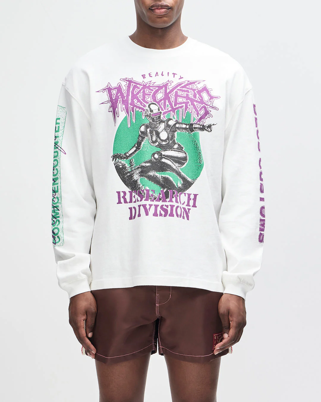 Cosmic Encounter LS Tee - Vintage White