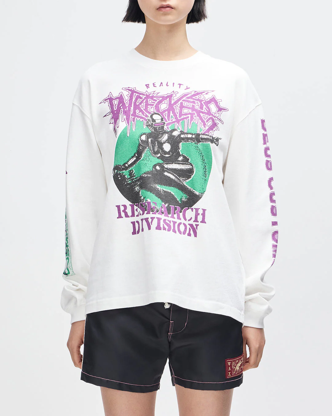 Cosmic Encounter LS Tee - Vintage White - Image 2