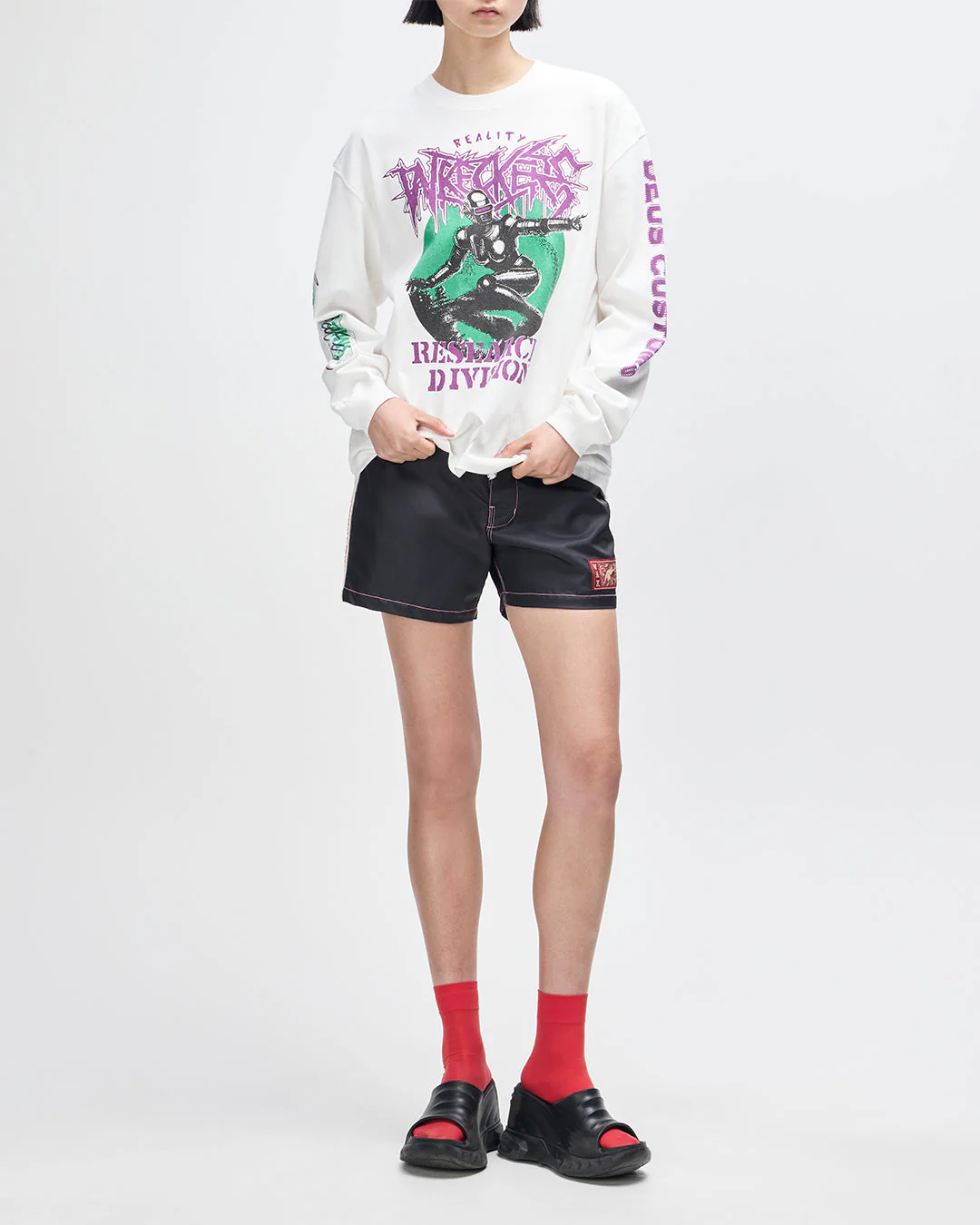 Cosmic Encounter LS Tee - Vintage White - Image 8