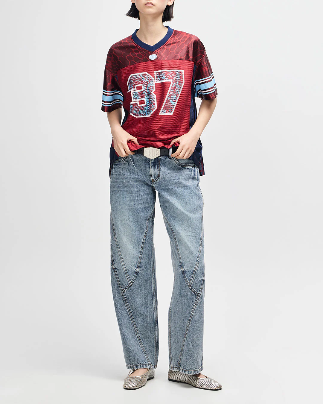 Cresto #37 Top - Burgundy - Image 7