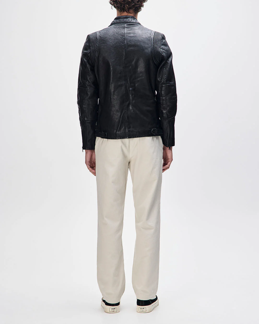 Cruiser Leather Jacket - Black - Image 7