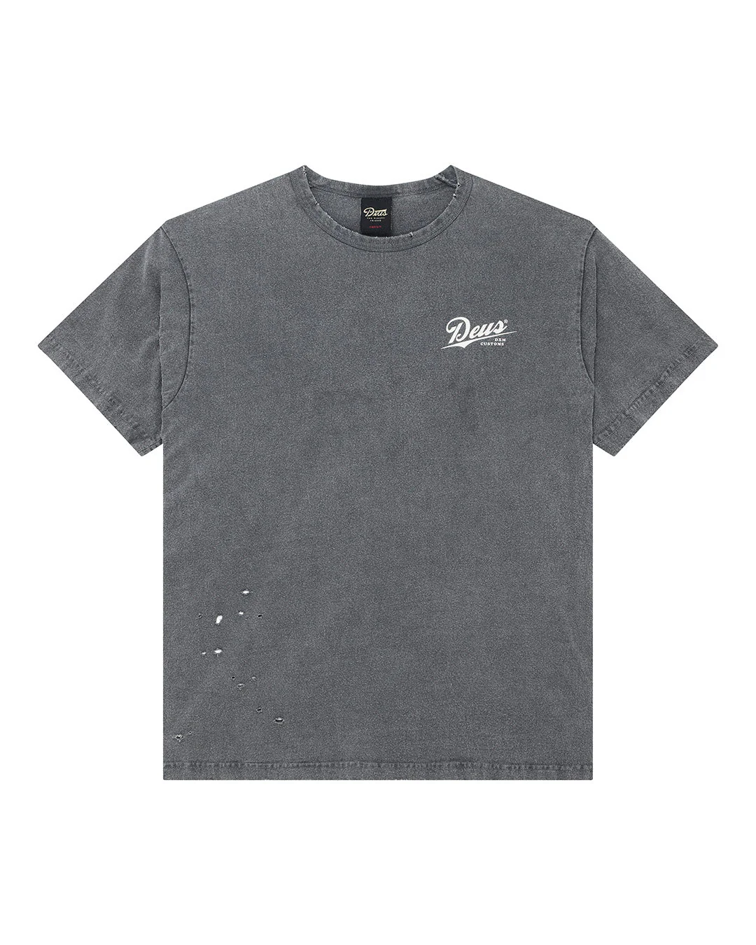 Damaged Dyed Tee - Charcoal