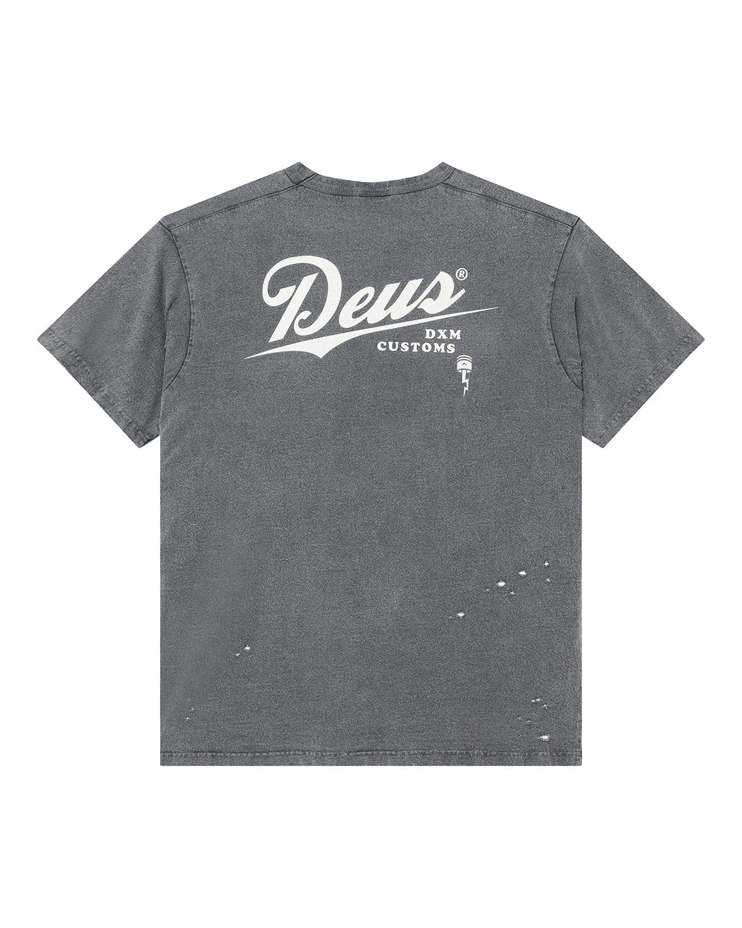 Damaged Dyed Tee - Charcoal - Image 2