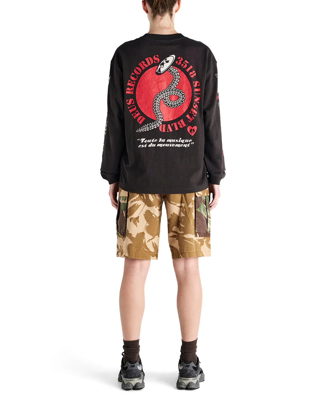 Dancing Ghost Ls Tee - Anthracite - Image 4