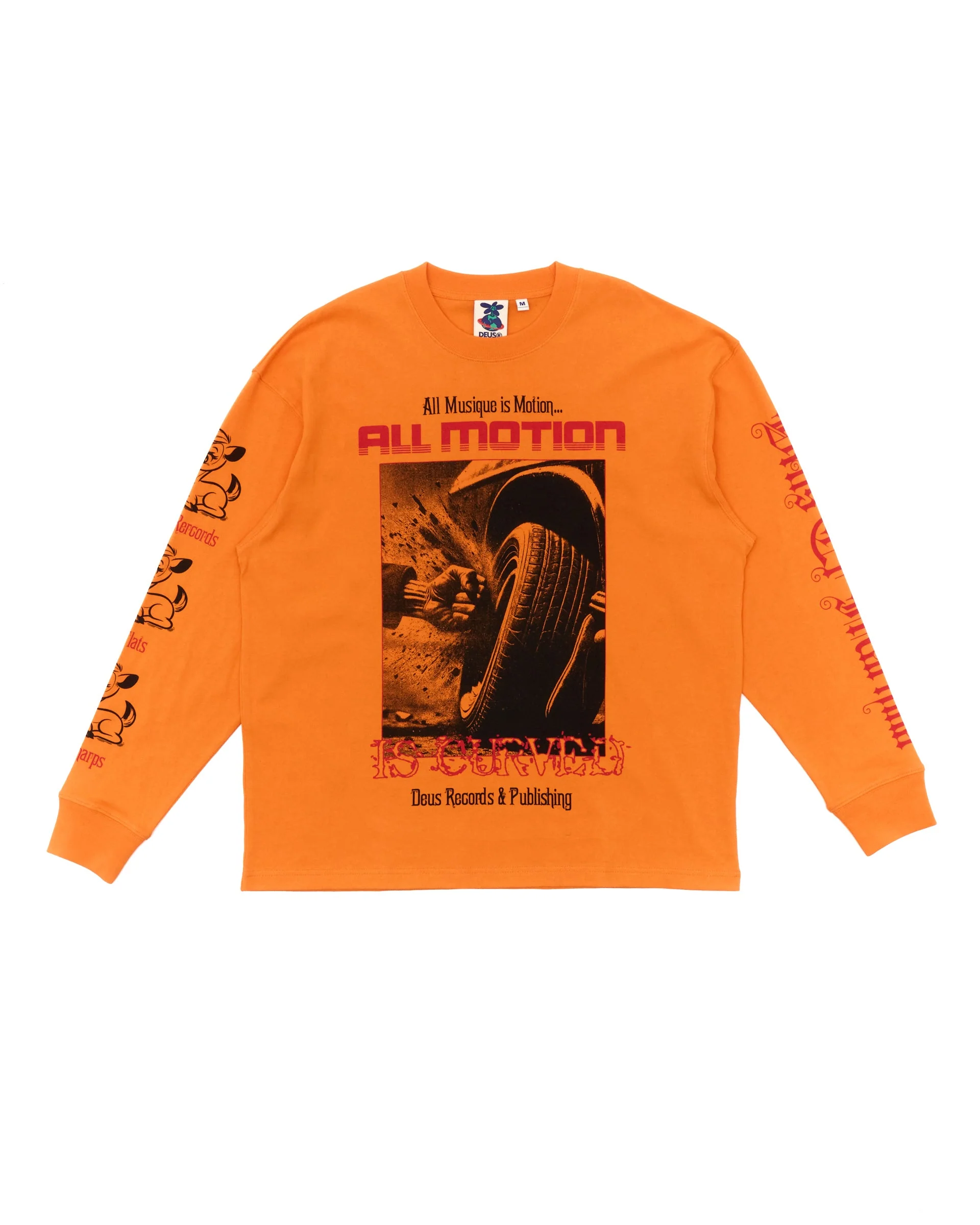 Dancing Ghost Ls Tee - Persimmon Orange - Image 5