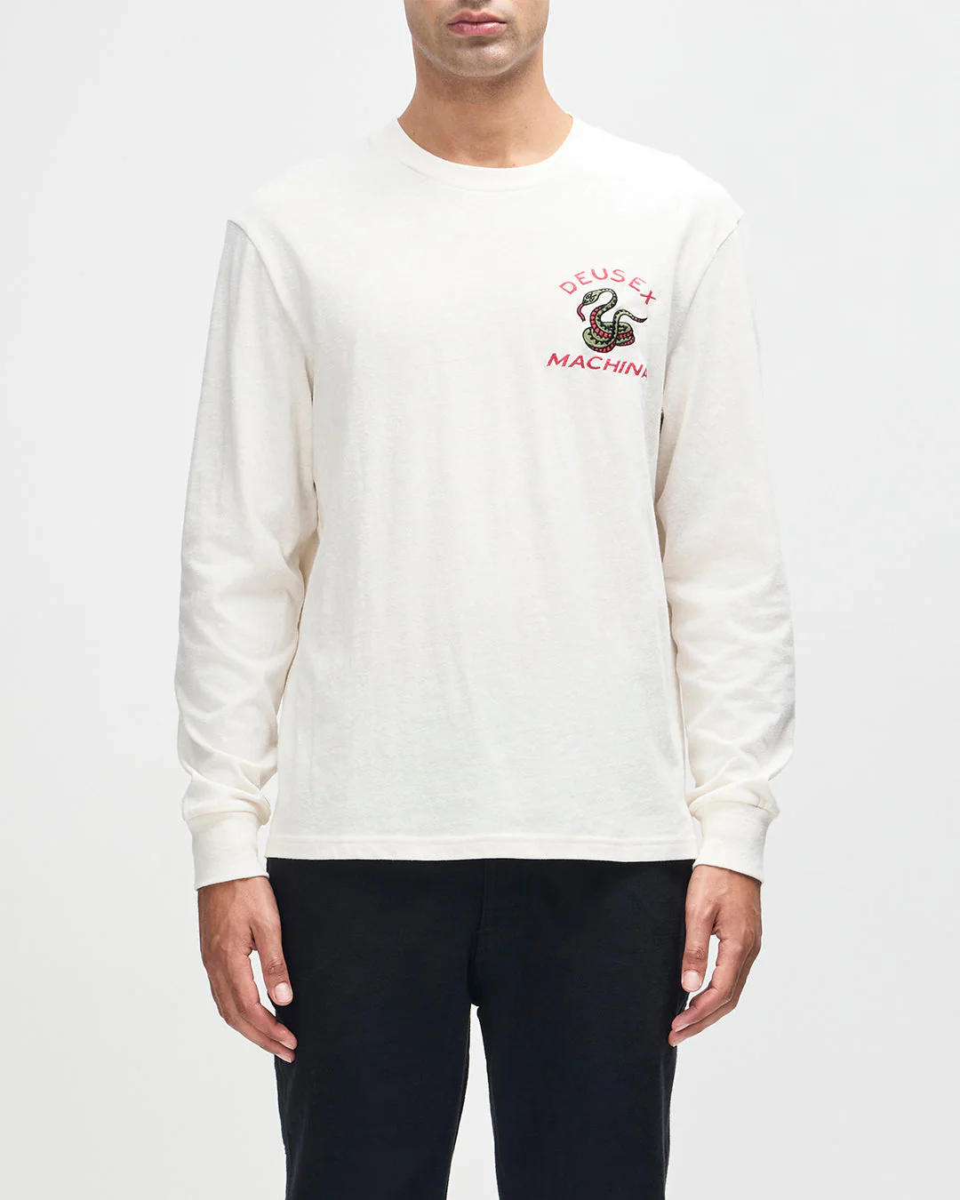 Danger Noodle Ls Tee - Dirty White