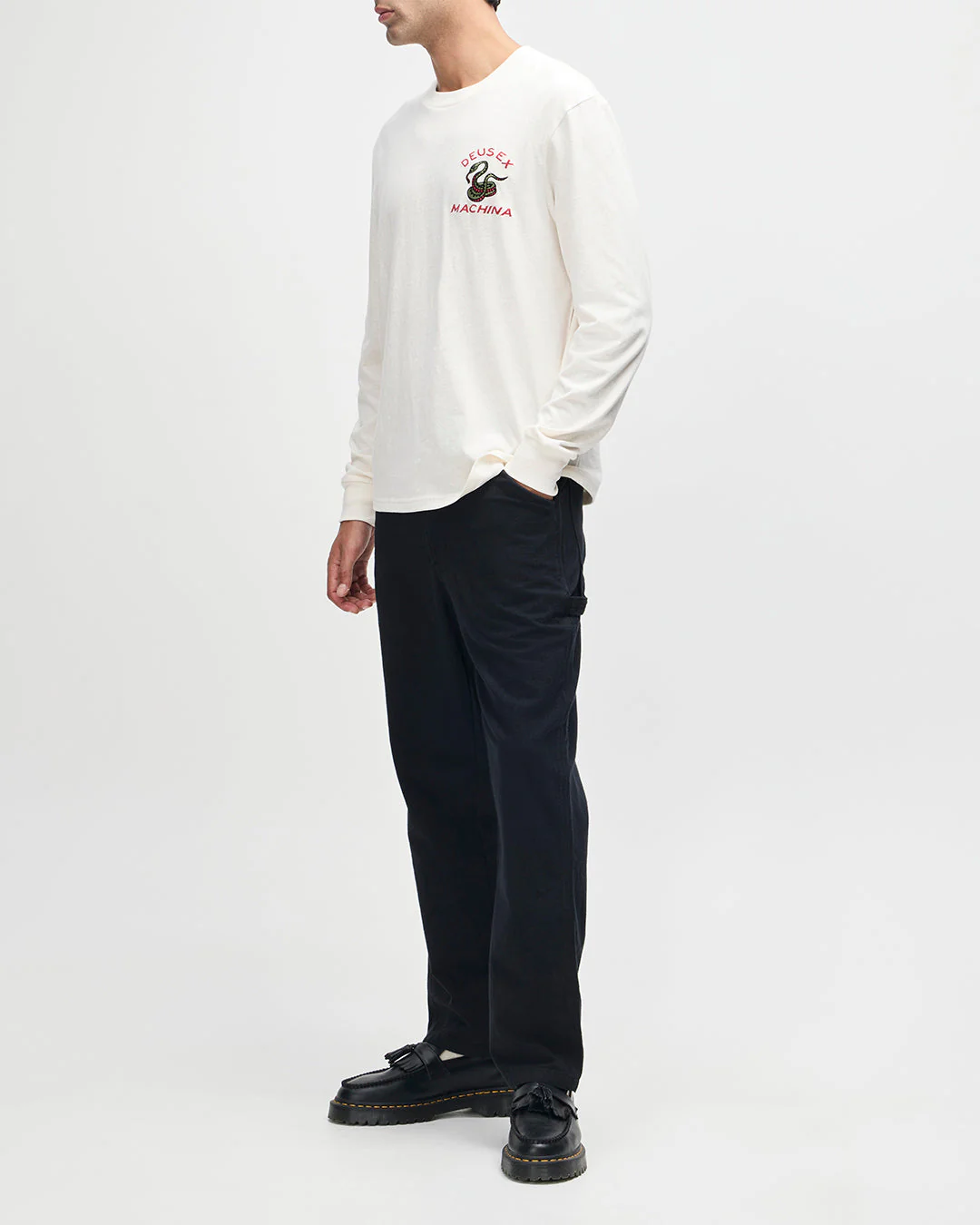 Danger Noodle Ls Tee - Dirty White - Image 9