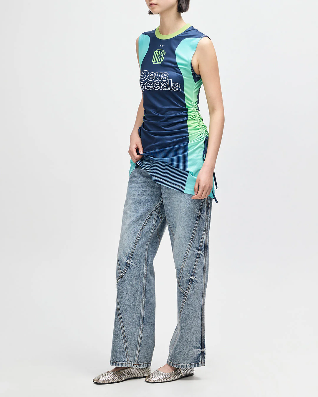De Soleil Moto Dress - Lime Sunset - Image 9