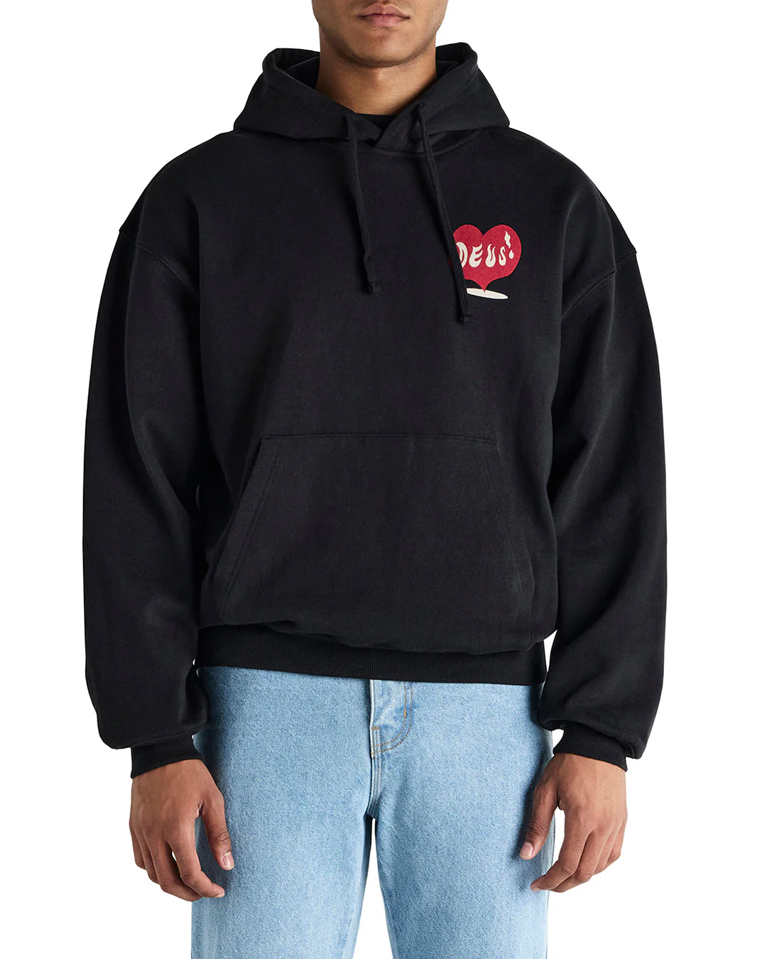 Deep Cut Hoodie - Black