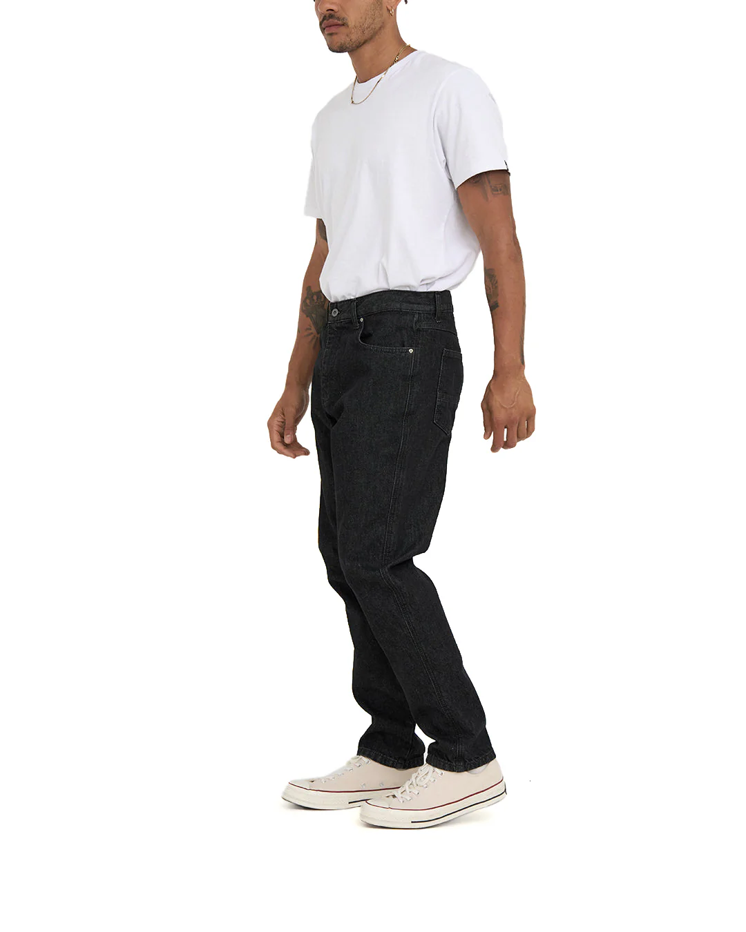 Dixon Tapered Jean - Washed Black - Image 4