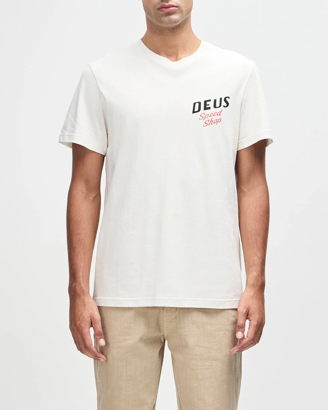 Dogleg Tee - Dirty White