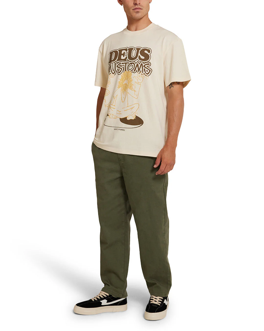 Emphatic Wave Tee - Dirty White - Image 7