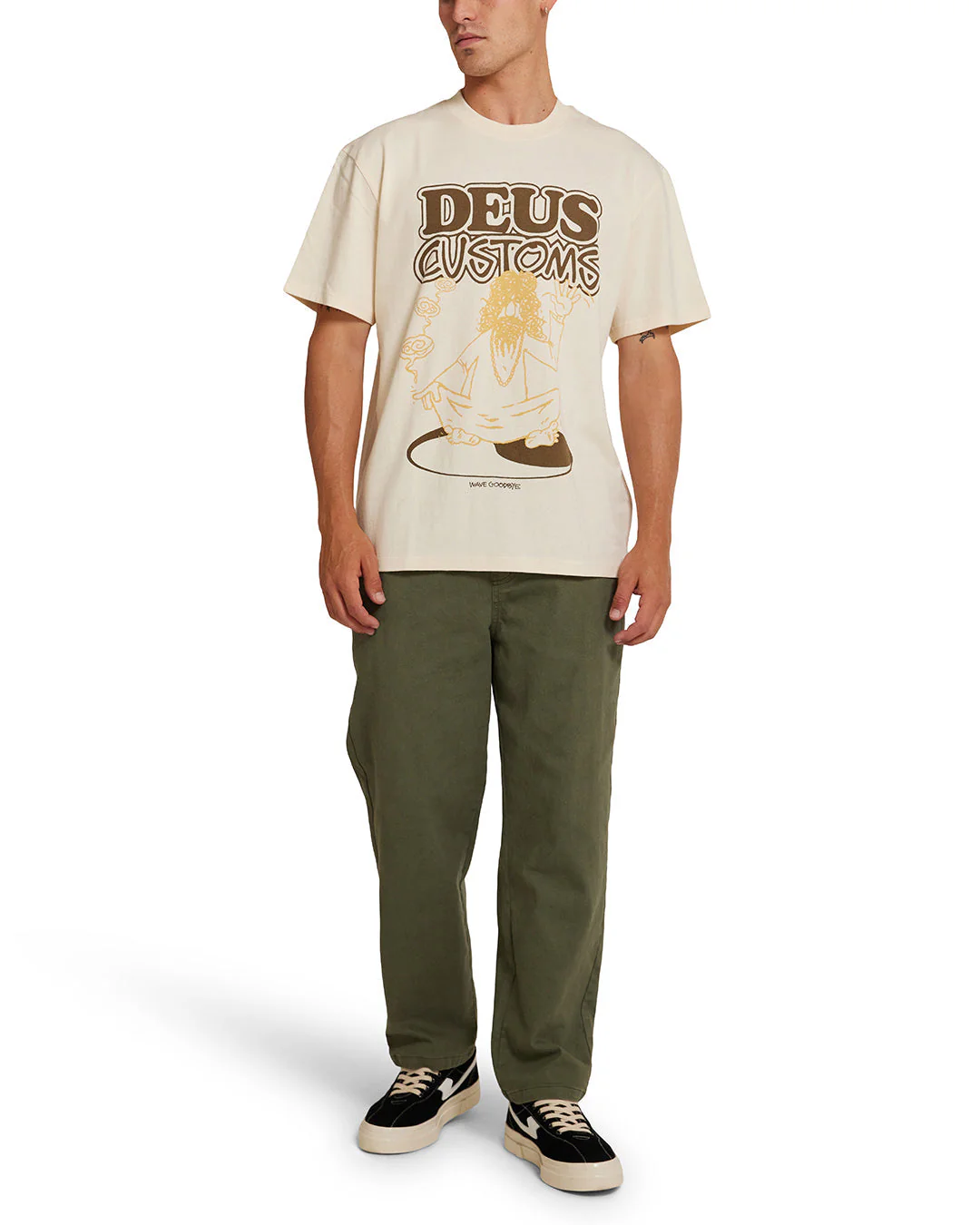Emphatic Wave Tee - Dirty White - Image 8