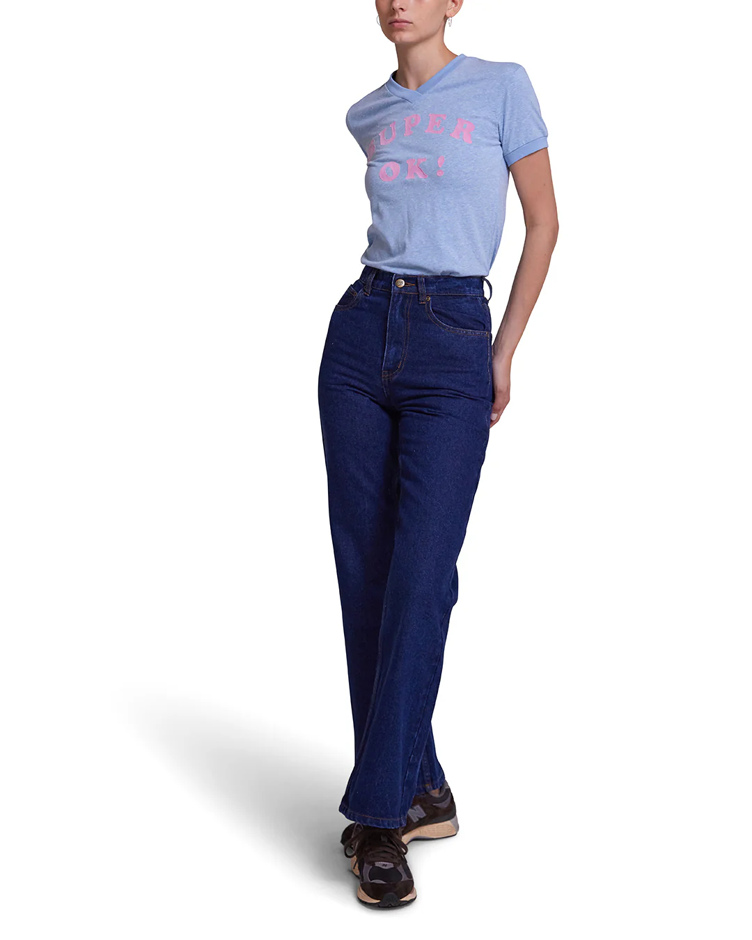 Faye Ringer Tee - Baby Blue - Image 4