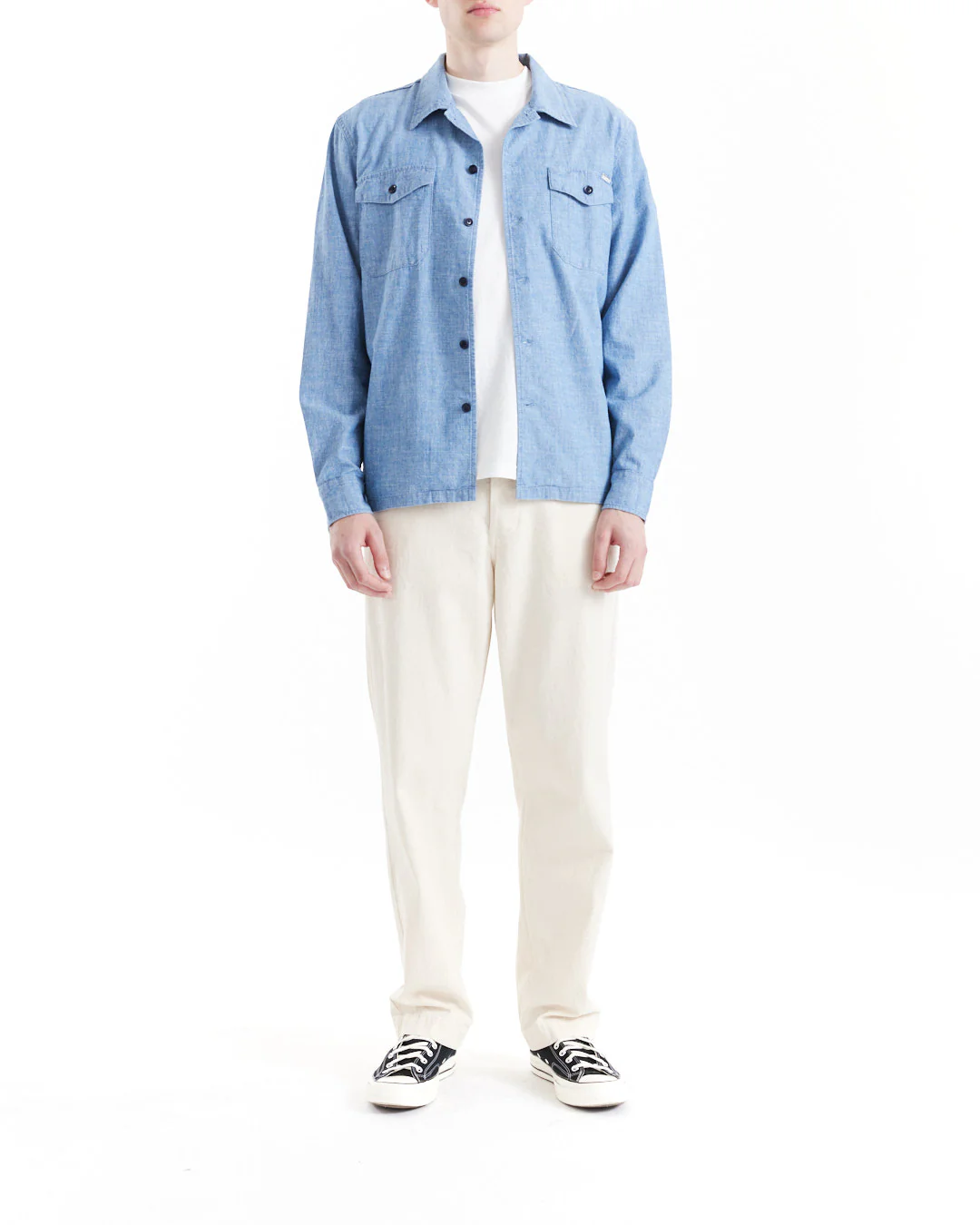 Forecourt Denim Shirt - Indigo Chambray - Image 3