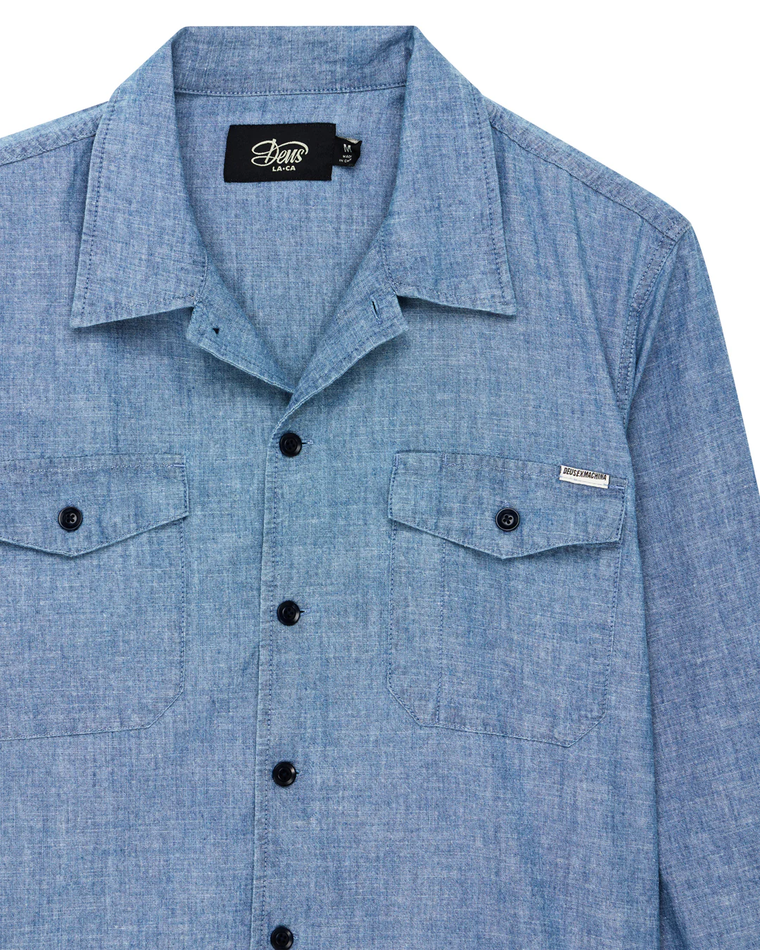 Forecourt Denim Shirt - Indigo Chambray - Image 8