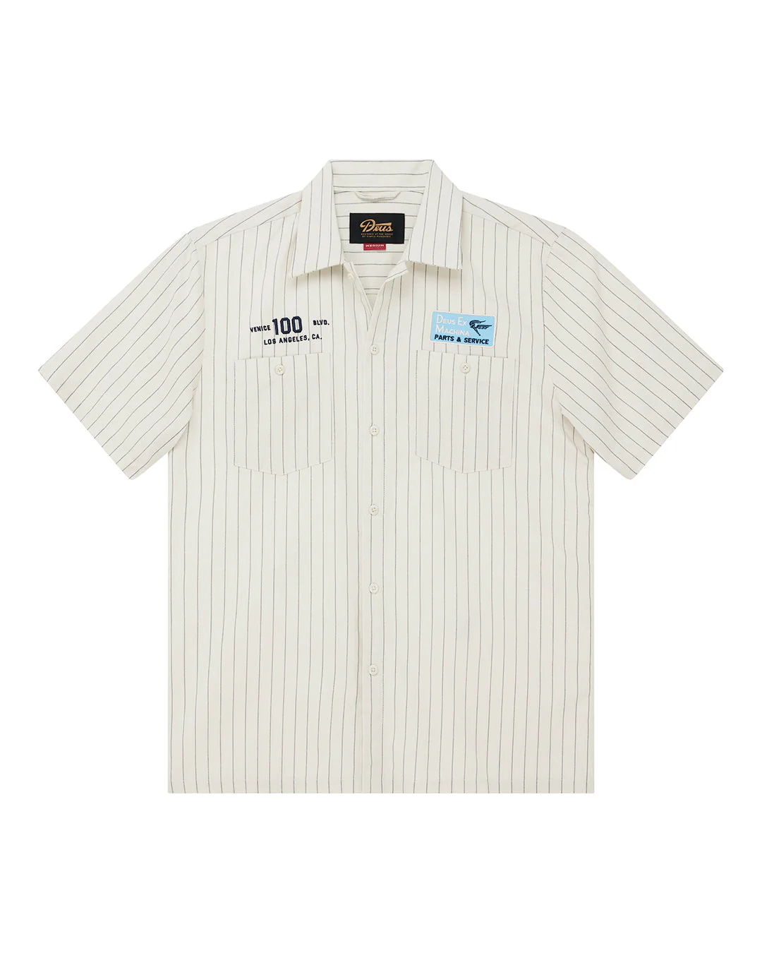 Forecourt Stripe Shirt - Dirty White