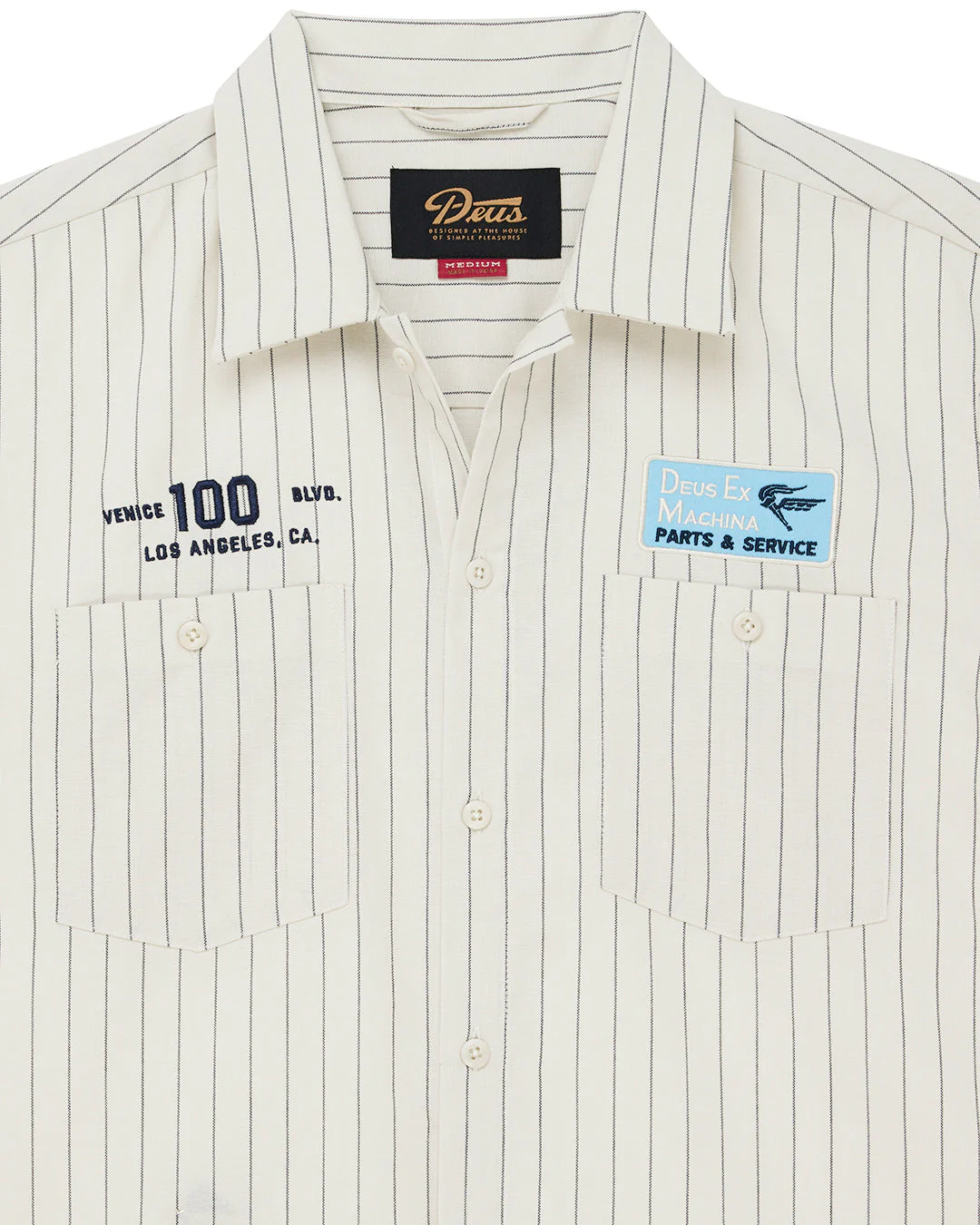 Forecourt Stripe Shirt - Dirty White - Image 4