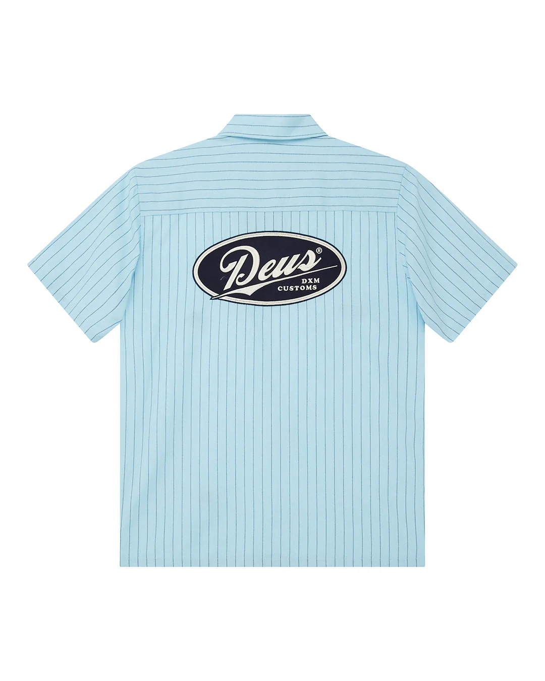 Forecourt Stripe Shirt - Sky Blue - Image 4