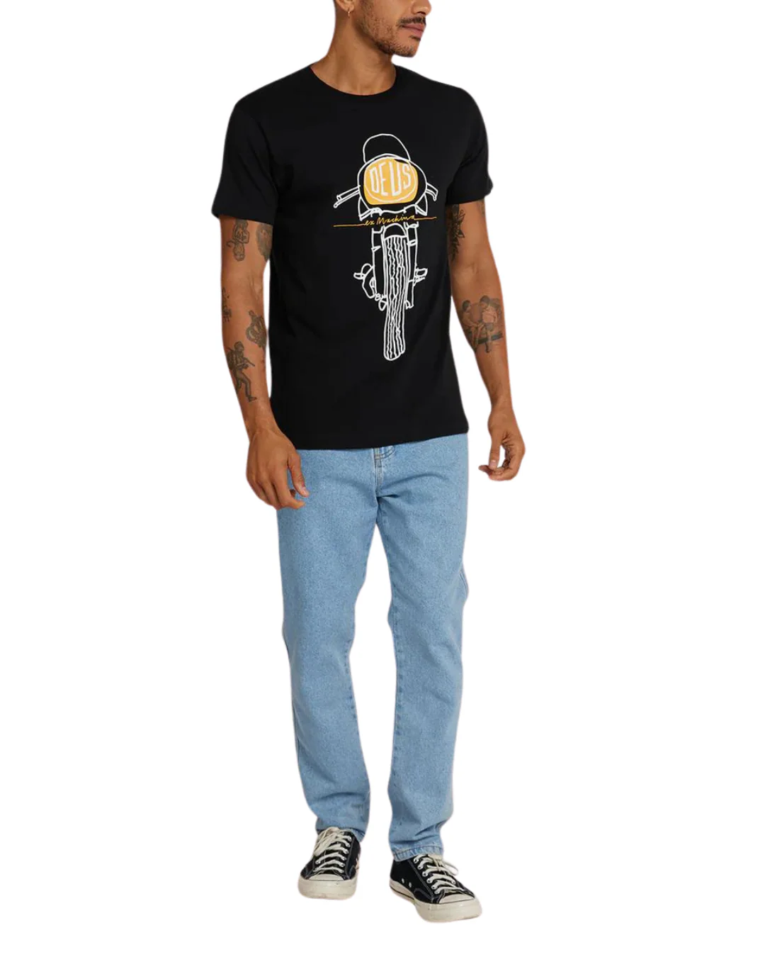Frontal Matchless Tee - Black - Image 3