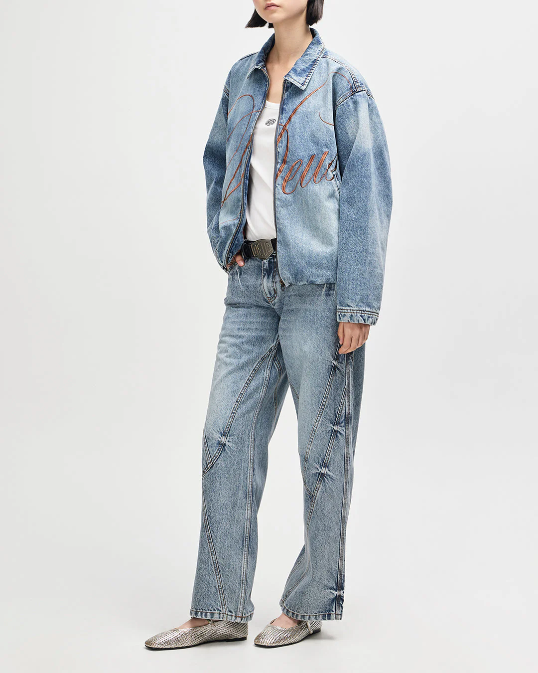 Grand Raid Denim Bomber - Stonewash Indigo - Image 10