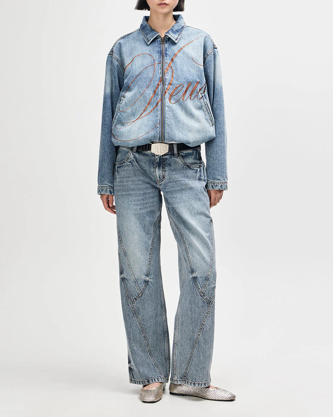 Grand Raid Denim Bomber - Stonewash Indigo - Image 11