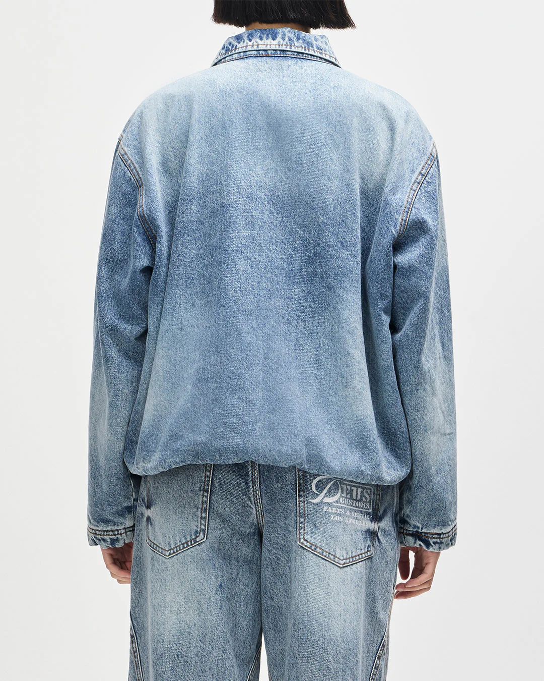 Grand Raid Denim Bomber - Stonewash Indigo - Image 2