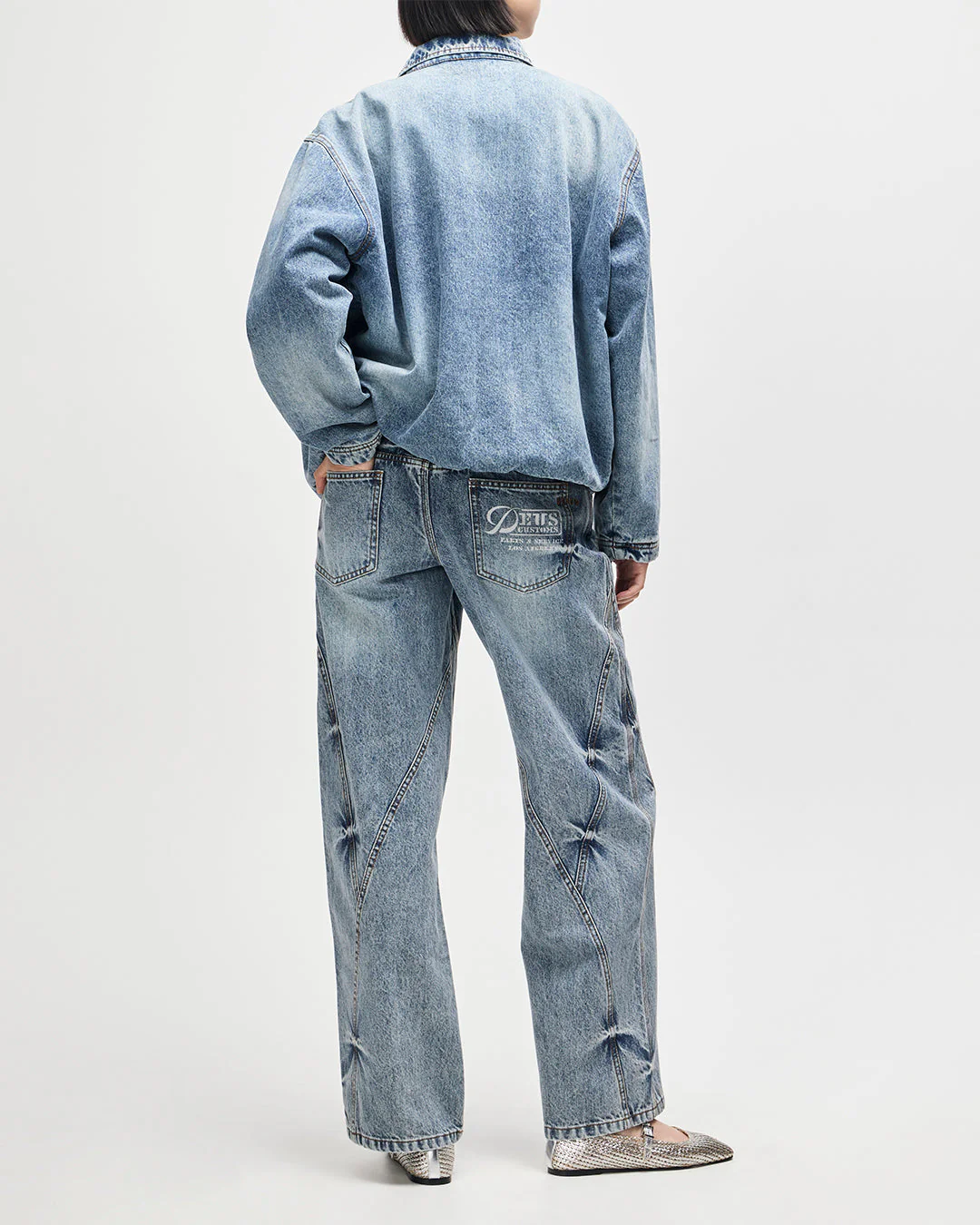 Grand Raid Denim Bomber - Stonewash Indigo - Image 6