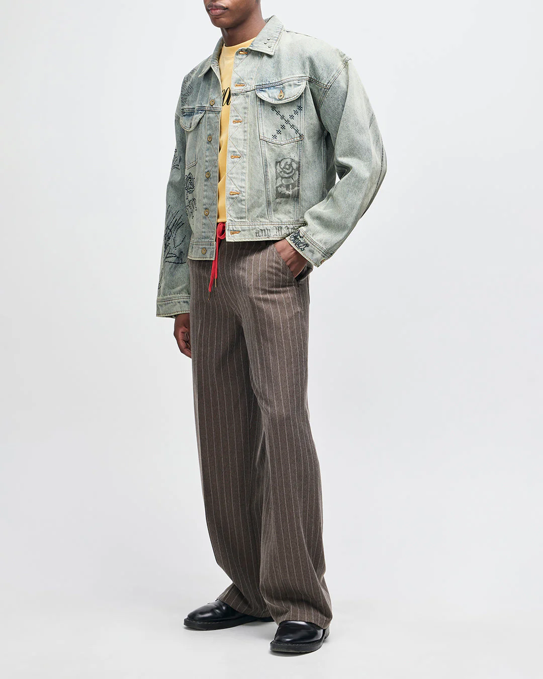 Hear & Now Stripe Pant - Gravel Grey - Image 15