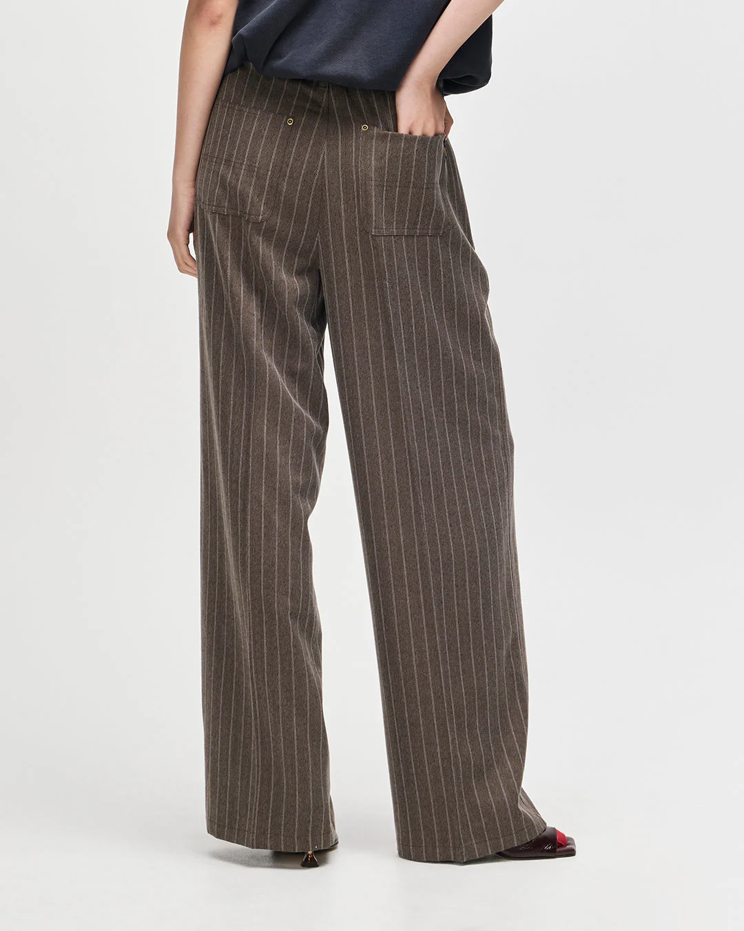 Hear & Now Stripe Pant - Gravel Grey - Image 5